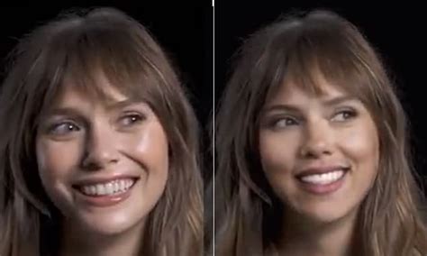 Deepfake challenge of Scarlett Johansson and Elizabeth Olsen。